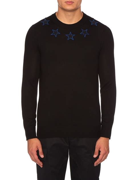 givenchy star applique sweater|Women's Designer Sweaters .